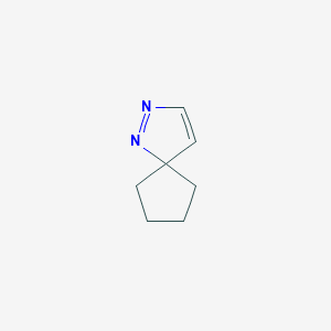 molecular formula C7H10N2 B11924898 1,2-Diazaspiro[4.4]nona-1,3-diene CAS No. 191332-88-4