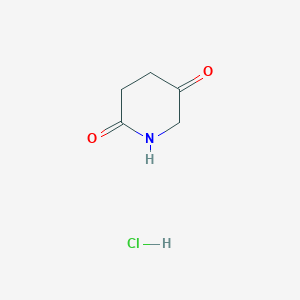 molecular formula C5H8ClNO2 B11924961 Piperidine-2,5-dione hydrochloride 