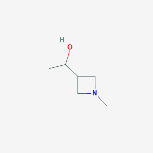 molecular formula C6H13NO B11924999 1-(1-Methylazetidin-3-yl)ethanol 