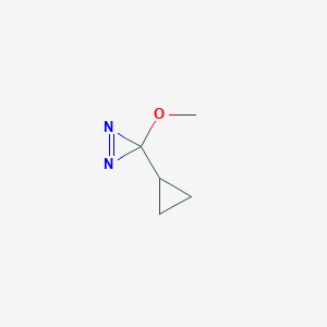 molecular formula C5H8N2O B11925013 3-Cyclopropyl-3-methoxy-3H-diazirene CAS No. 140651-35-0