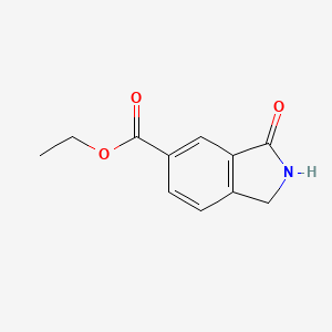 molecular formula C11H11NO3 B11925025 Ethyl 3-oxoisoindoline-5-carboxylate CAS No. 1261631-07-5