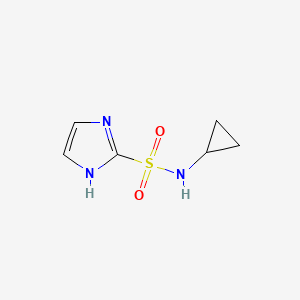 molecular formula C6H9N3O2S B11925046 N-Cyclopropyl-1H-imidazole-2-sulfonamide 