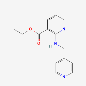 molecular formula C14H15N3O2 B11925137 Ethyl 2-((pyridin-4-ylmethyl)amino)nicotinate CAS No. 1035055-46-9