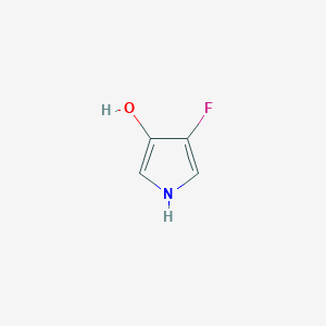 molecular formula C4H4FNO B11925184 4-fluoro-1H-pyrrol-3-ol 