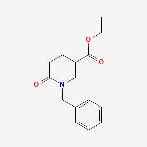 molecular formula C15H19NO3 B11925213 Ethyl 1-benzyl-6-oxopiperidine-3-carboxylate CAS No. 304859-21-0