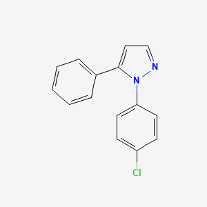 molecular formula C15H11ClN2 B11925227 1-(4-chlorophenyl)-5-phenyl-1H-pyrazole CAS No. 299162-82-6