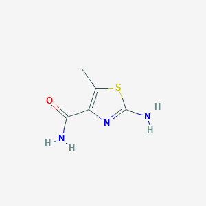 molecular formula C5H7N3OS B11925247 2-Amino-5-methylthiazole-4-carboxamide 