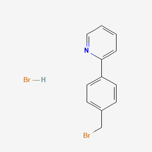 molecular formula C12H11Br2N B11925270 2-(4-(Bromomethyl)phenyl)pyridine hydrobromide CAS No. 53006-07-8