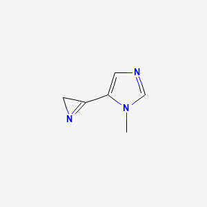 molecular formula C6H7N3 B11925340 5-(2H-Azirin-3-yl)-1-methyl-1H-imidazole 