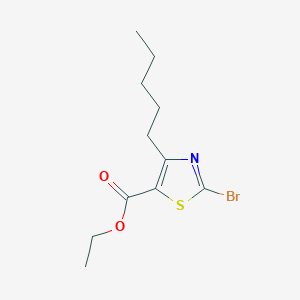 molecular formula C11H16BrNO2S B11925346 Ethyl 2-bromo-4-pentylthiazole-5-carboxylate 