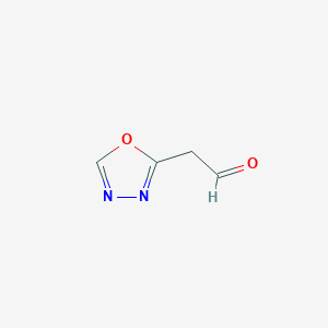 molecular formula C4H4N2O2 B11925430 2-(1,3,4-Oxadiazol-2-yl)acetaldehyde 