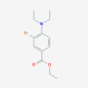 molecular formula C13H18BrNO2 B11925487 Ethyl 3-bromo-4-(diethylamino)benzoate CAS No. 1131594-51-8