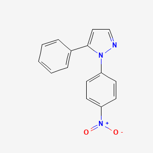 molecular formula C15H11N3O2 B11925508 1-(4-nitrophenyl)-5-phenyl-1H-pyrazole CAS No. 62160-33-2