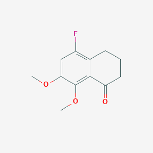 molecular formula C12H13FO3 B11925596 5-Fluoro-7,8-dimethoxy-3,4-dihydronaphthalen-1(2H)-one CAS No. 140377-92-0