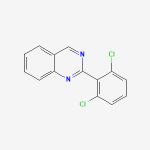 molecular formula C14H8Cl2N2 B11925654 2-(2,6-Dichlorophenyl)quinazoline 