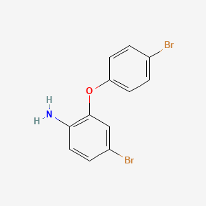 molecular formula C12H9Br2NO B11925778 4-Bromo-2-(4-bromophenoxy)aniline 
