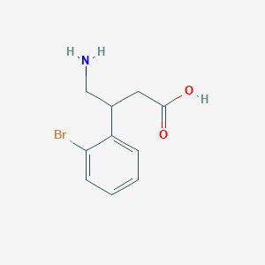 molecular formula C10H12BrNO2 B11925786 4-Amino-3-(2-bromophenyl)butanoic acid 