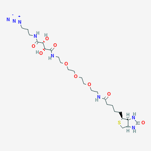 molecular formula C25H44N8O9S B1192587 Diol Biotin-PEG3-Azide 