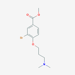 molecular formula C13H18BrNO3 B11925881 Methyl 3-bromo-4-(3-(dimethylamino)propoxy)benzoate CAS No. 1131594-65-4