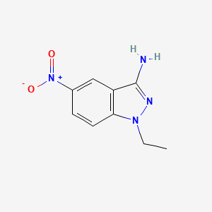 molecular formula C9H10N4O2 B11925910 1-Ethyl-5-nitro-1H-indazol-3-amine 
