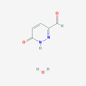 molecular formula C5H6N2O3 B11925955 6-Oxo-1,6-dihydropyridazine-3-carbaldehyde hydrate CAS No. 1409932-24-6