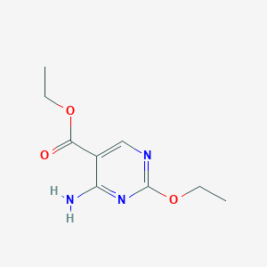 molecular formula C9H13N3O3 B11925971 Ethyl 4-amino-2-ethoxypyrimidine-5-carboxylate 