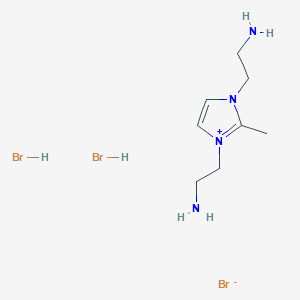 molecular formula C8H19Br3N4 B11926016 1,3-Bis(2-aminoethyl)-2-methyl-3-imidazolium Bromide Dihydrobromide 