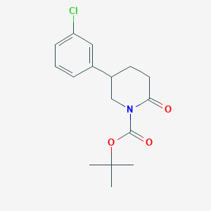 molecular formula C16H20ClNO3 B11926039 1-Boc-5-(3-chlorophenyl)piperidin-2-one 
