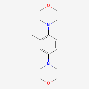 molecular formula C15H22N2O2 B11926042 4,4'-(2-Methyl-1,4-phenylene)dimorpholine 