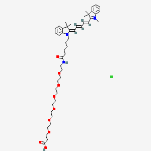 molecular formula C47H68ClN3O9 B1192606 Cy5-PEG6-acid 