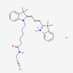 molecular formula C33H40ClN3O B1192607 Cyanine3 alkyne 