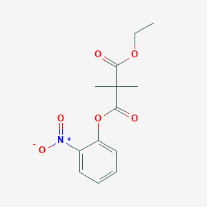 molecular formula C13H15NO6 B11926105 1-Ethyl 3-(2-nitrophenyl) 2,2-dimethylmalonate 