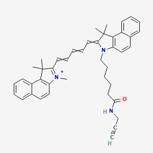 molecular formula C43H46N3O+ B1192611 Cyanine5.5 alkyne 