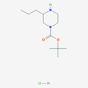 molecular formula C12H25ClN2O2 B11926161 tert-Butyl 3-propylpiperazine-1-carboxylate hydrochloride CAS No. 1203301-84-1