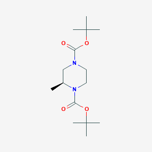 molecular formula C15H28N2O4 B11926191 (S)-1,4-Di-Boc-2-methylpiperazine 