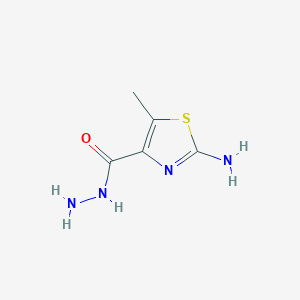 molecular formula C5H8N4OS B11926222 2-Amino-5-methylthiazole-4-carbohydrazide 