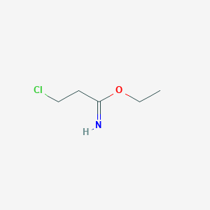 molecular formula C5H10ClNO B11926226 Ethyl 3-chloropropanimidate 