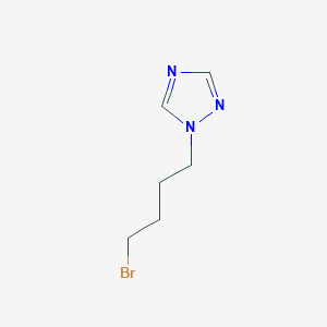 molecular formula C6H10BrN3 B11926231 1-(4-Bromobutyl)-1,2,4-triazole 