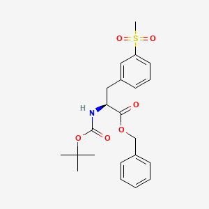 molecular formula C22H27NO6S B11926265 N-Boc-3-(methylsulfonyl)-L-phenylalanine Benzyl Ester CAS No. 1289646-78-1