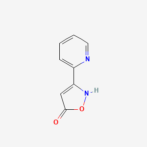 molecular formula C8H6N2O2 B11926373 5-Hydroxy-3-(2-pyridyl)isoxazole 
