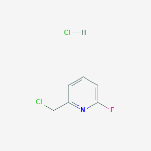 molecular formula C6H6Cl2FN B11926374 2-(Chloromethyl)-6-fluoropyridine hydrochloride CAS No. 1056598-94-7