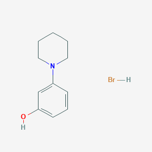 molecular formula C11H16BrNO B11926409 3-(Piperidin-1-yl)phenol hydrobromide CAS No. 1071547-25-5