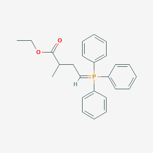 molecular formula C25H27O2P B11926566 Ethyl 2-methyl-4-(triphenylphosphoranylidene)butanoate 