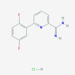 molecular formula C12H10ClF2N3 B11926721 6-(2,5-Difluorophenyl)picolinimidamide hydrochloride CAS No. 1179362-61-8