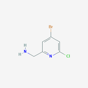 molecular formula C6H6BrClN2 B11926781 (4-Bromo-6-chloropyridin-2-yl)methanamine 