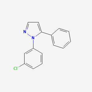 molecular formula C15H11ClN2 B11926806 1-(3-chlorophenyl)-5-phenyl-1H-pyrazole CAS No. 299162-79-1