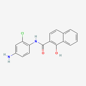 molecular formula C17H13ClN2O2 B11926881 N-(4-Amino-2-chlorophenyl)-1-hydroxynaphthalene-2-carboxamide CAS No. 67728-26-1