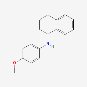 molecular formula C17H19NO B11927005 N-(4-methoxyphenyl)-1,2,3,4-tetrahydronaphthalen-1-amine 