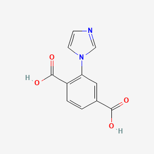 molecular formula C11H8N2O4 B11927044 2-(1H-Imidazol-1-yl)terephthalic acid 