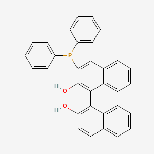 molecular formula C32H23O2P B11927048 (R)-3-(Diphenylphosphino)-[1,1'-binaphthalene]-2,2'-diol 